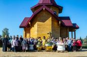 Епископ Парамон совершил чин основания храма и освящения куполов в селе Смольки Городецкого района