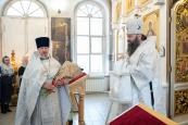 В день памяти мученицы Татианы епископ Городецкий и Ветлужский Парамон совершил Божественную литургию в храме Трех Святителей г. Урень