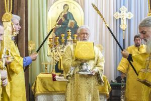 Архиерейская Божественная литургия в день памяти целителя Пантелеимона.