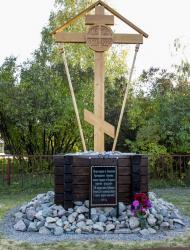 25 сентября в селе Строчково Городецкого района был освящен поклонный Крест.