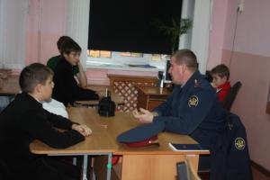 Встреча с капитаном внутренней службы Зайцевым И.Ф. в Семеновской православной гимназии