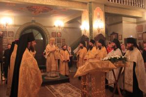 В Новый год в Феодоровском монастыре традиционно совершается ночное архиерейское Богослужение. 