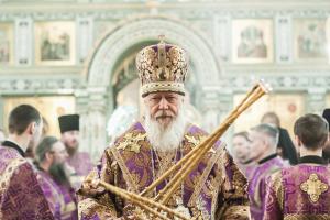 Епископ Августин совершил Божественную литургию  в Неделю Торжества Православия