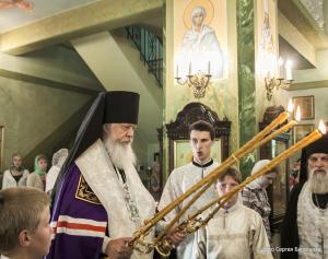 Епископ Августин совершил Всенощное бдение в праздник Преображения Господня в Городецком Феодоровском мужском монастыре