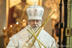 В день памяти святителя Митрофана Воронежского епископ Августин совершил воскресную Божественную литургию в Феодоровском соборе Городца
