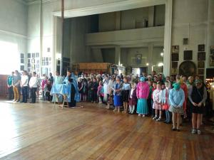 В соборе Воскресения Словущего посёлка Воскресенское был совершен молебен перед началом учебного года