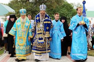 Епископ Августин принял участие в престольном празднике Свято-Успенского мужского монастыря Флорищевой пустыни