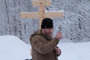 В деревне Шалдеж Семеновского благочиния совершен Чин освящения креста на месте строящегося храма