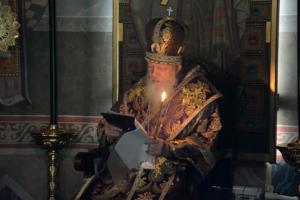 Епископ Августин совершил Литургию Преждеосвященных Даров в Городецком Феодоровском мужском монастыре