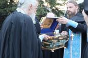 Торжественная встреча ковчега с частицей Покрова Божией Матери в Городецком Феодоровском мужском монастыре